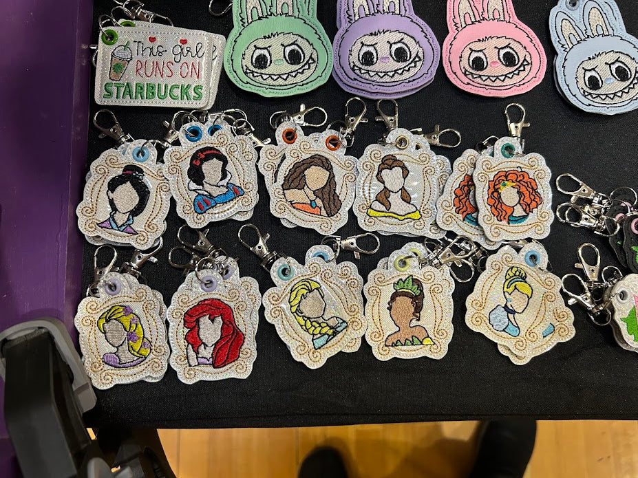 Embroidery keychain