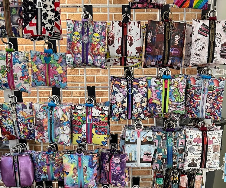 Mini zippy pouch, wallet, change purse
