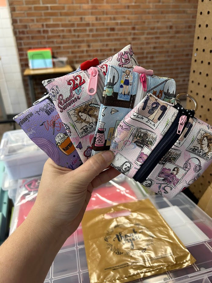 Mini zippy pouch, wallet, change purse
