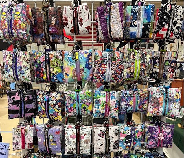 Mini zippy pouch, wallet, change purse