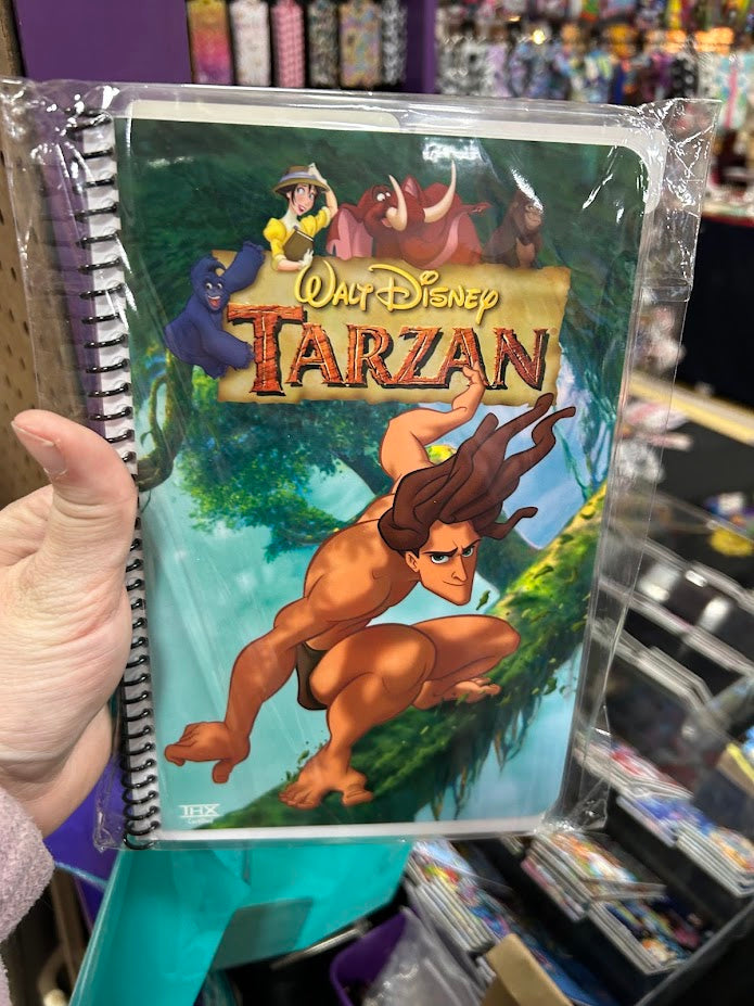 Custom upcycled VHS or DVD cover notebook journal nostalgic movie themed gift