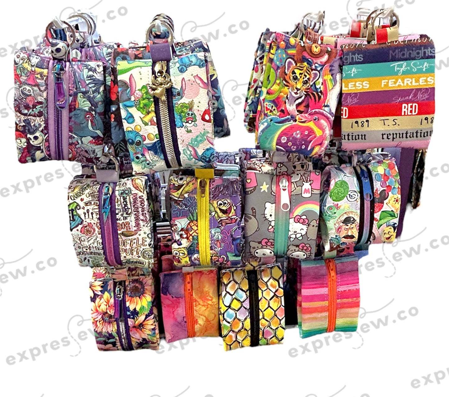Mini zippy pouch, wallet, change purse