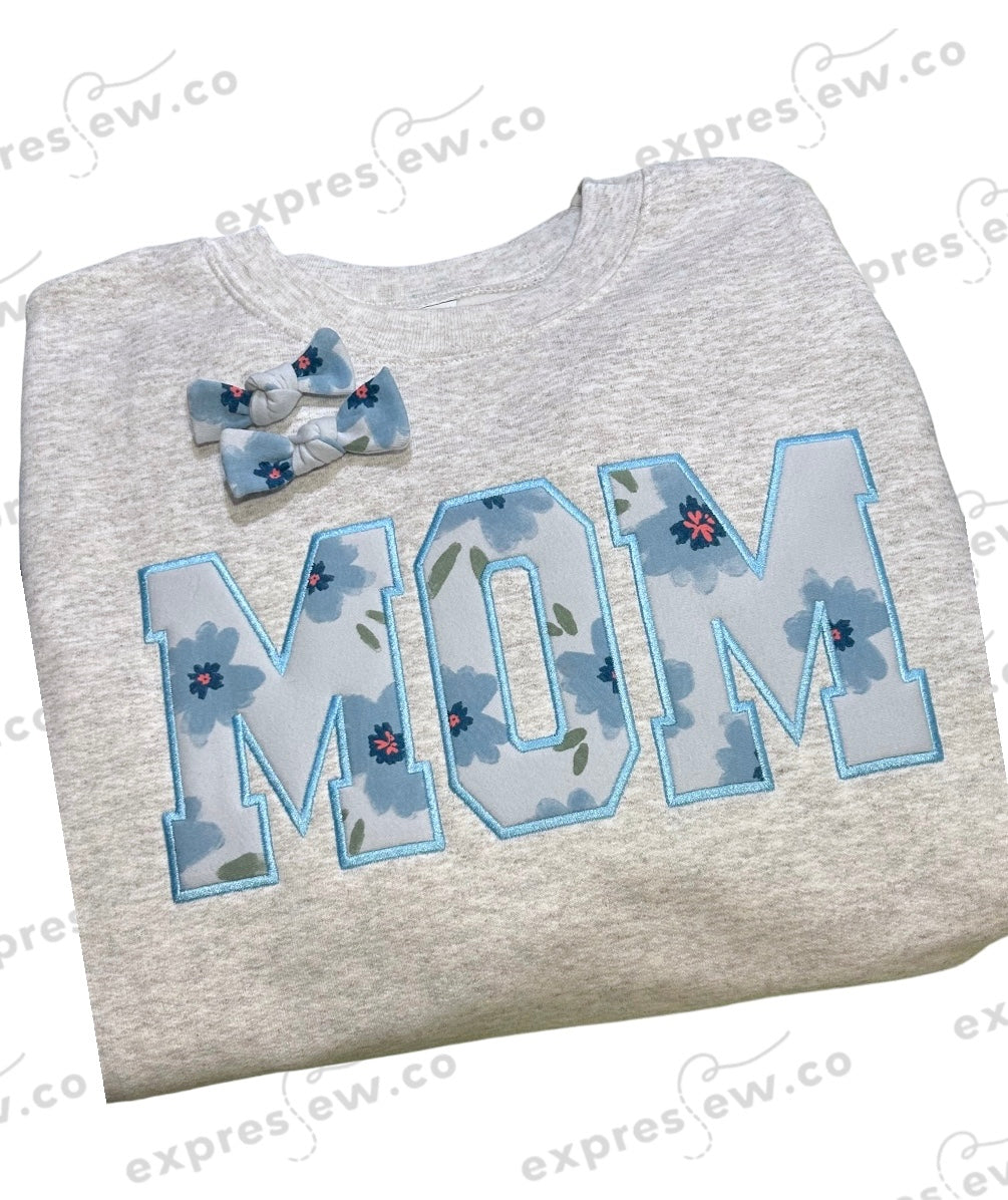Keepsake sweatshirt name mom mommy mama dad daddy aunt auntie nana Nani Mimi Gigi mema memaw embroidered embroidery baby outfit onesie sleeper hospital blanket