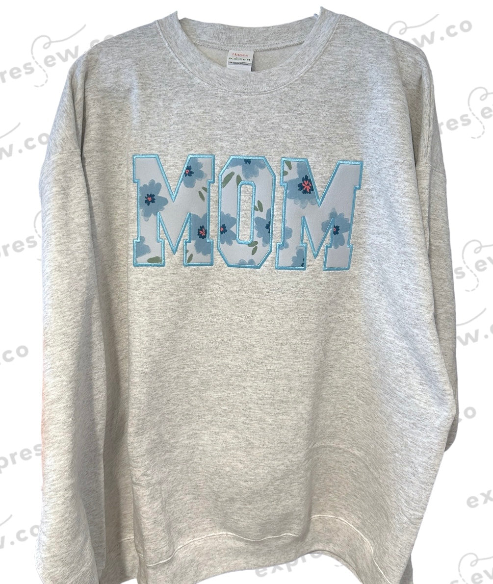 Keepsake sweatshirt name mom mommy mama dad daddy aunt auntie nana Nani Mimi Gigi mema memaw embroidered embroidery baby outfit onesie sleeper hospital blanket