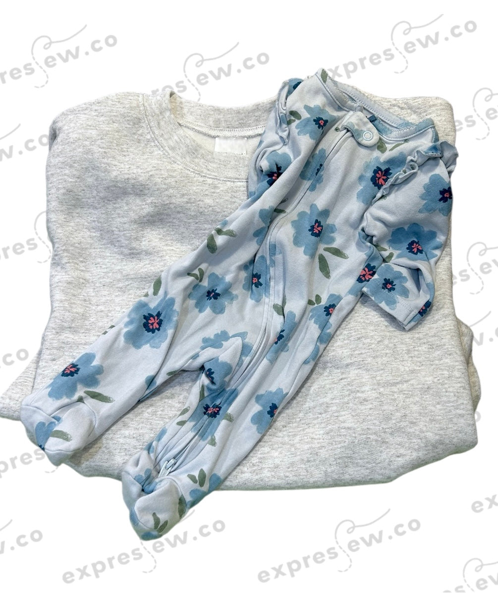Keepsake sweatshirt name mom mommy mama dad daddy aunt auntie nana Nani Mimi Gigi mema memaw embroidered embroidery baby outfit onesie sleeper hospital blanket