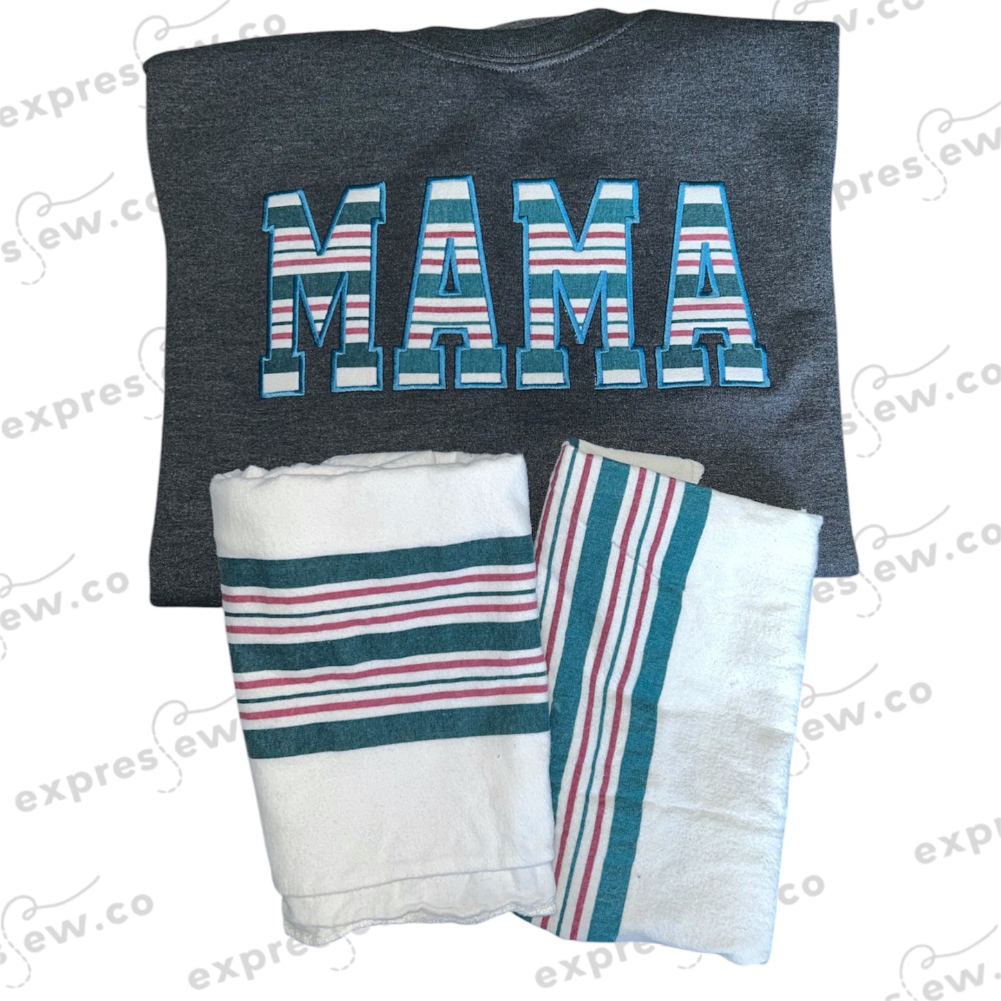 Keepsake sweatshirt name mom mommy mama dad daddy aunt auntie nana Nani Mimi Gigi mema memaw embroidered embroidery baby outfit onesie sleeper hospital blanket