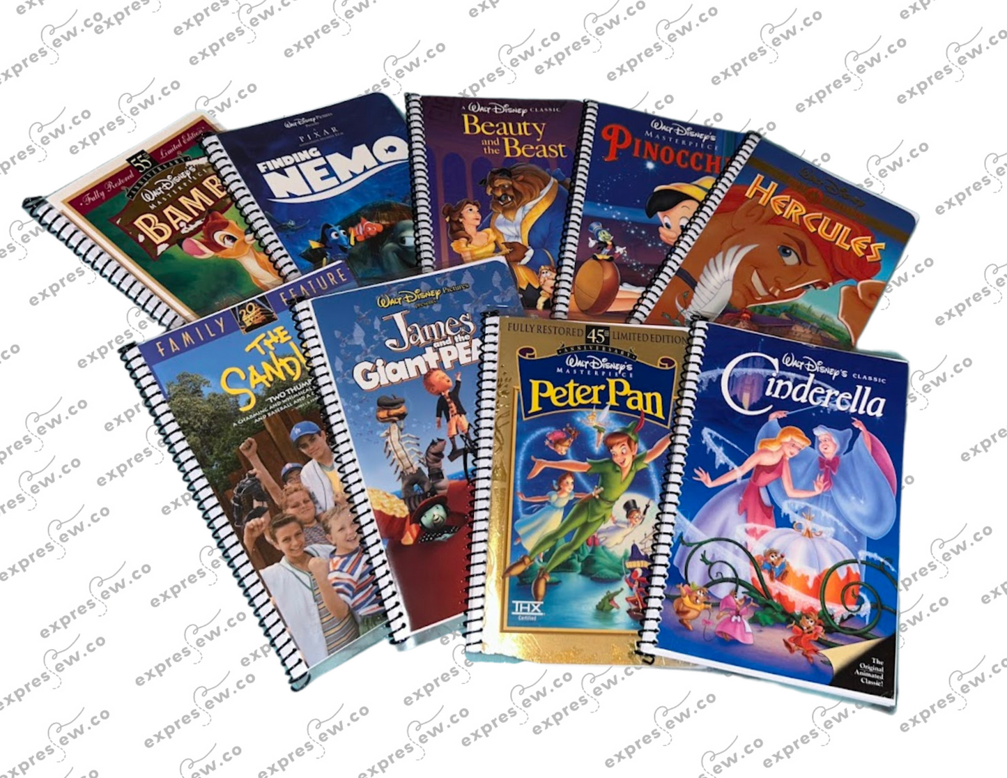 Custom upcycled VHS or DVD cover notebook journal nostalgic movie themed gift