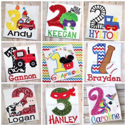 Custom birthday tee shirt