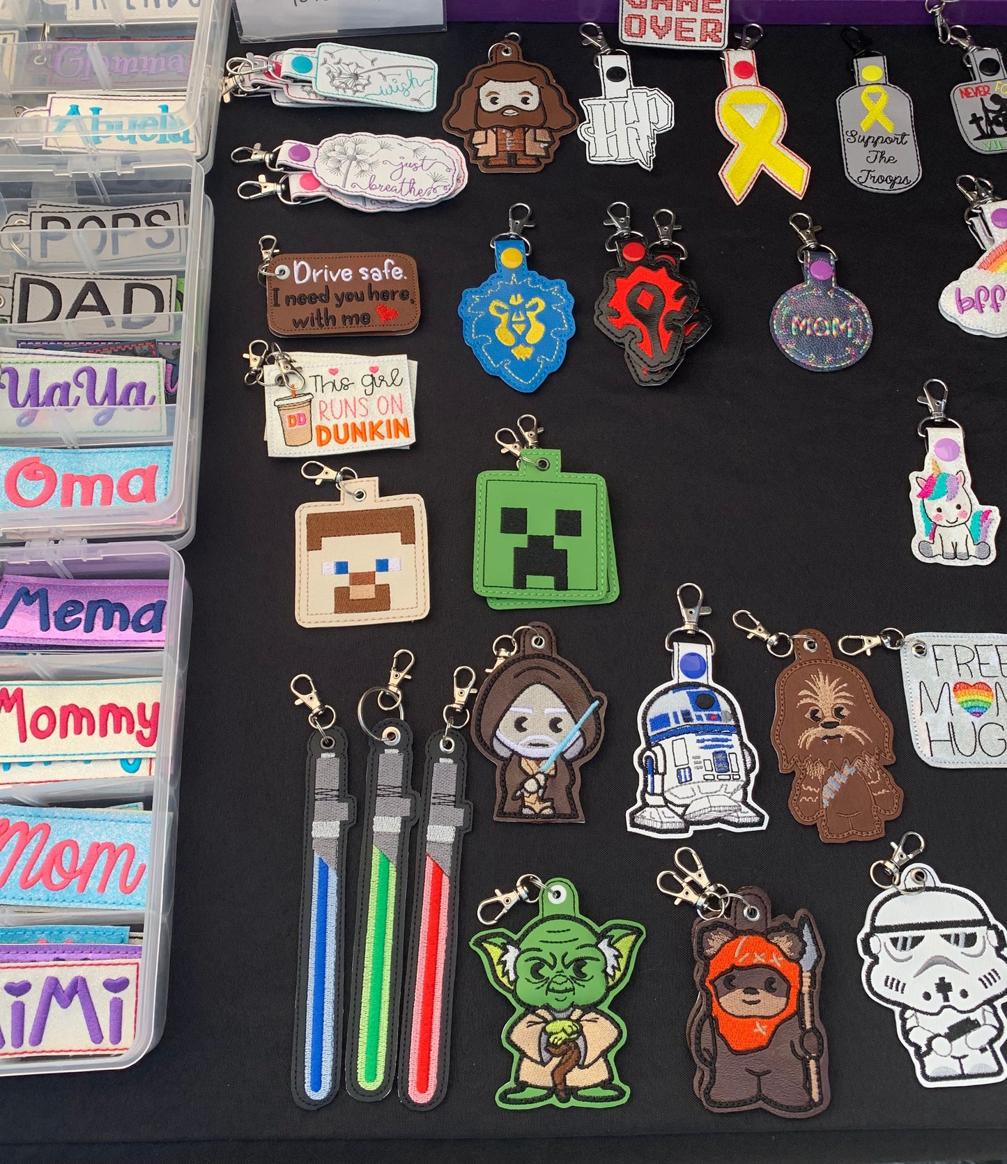 Embroidery keychain