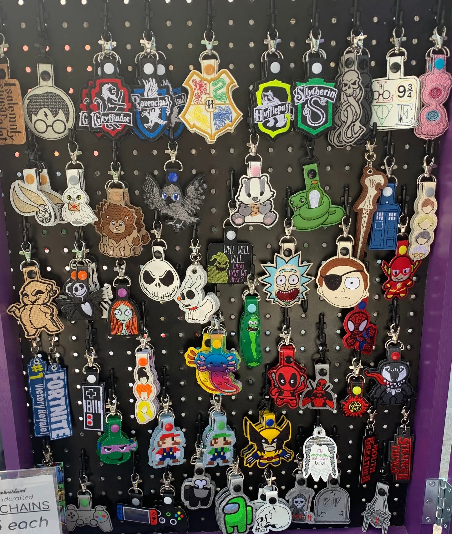 Embroidery keychain