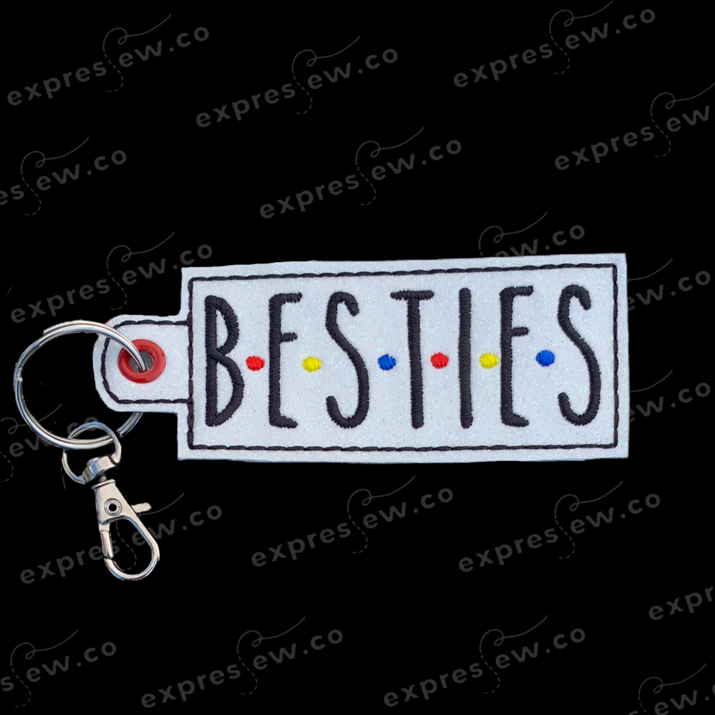 Embroidery keychain