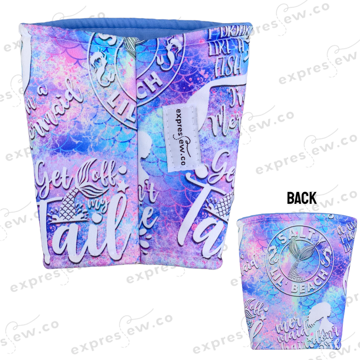 Insulated Reusable Drink Sleeve Cozy Koozie Hot Cold coffee tea custom fun