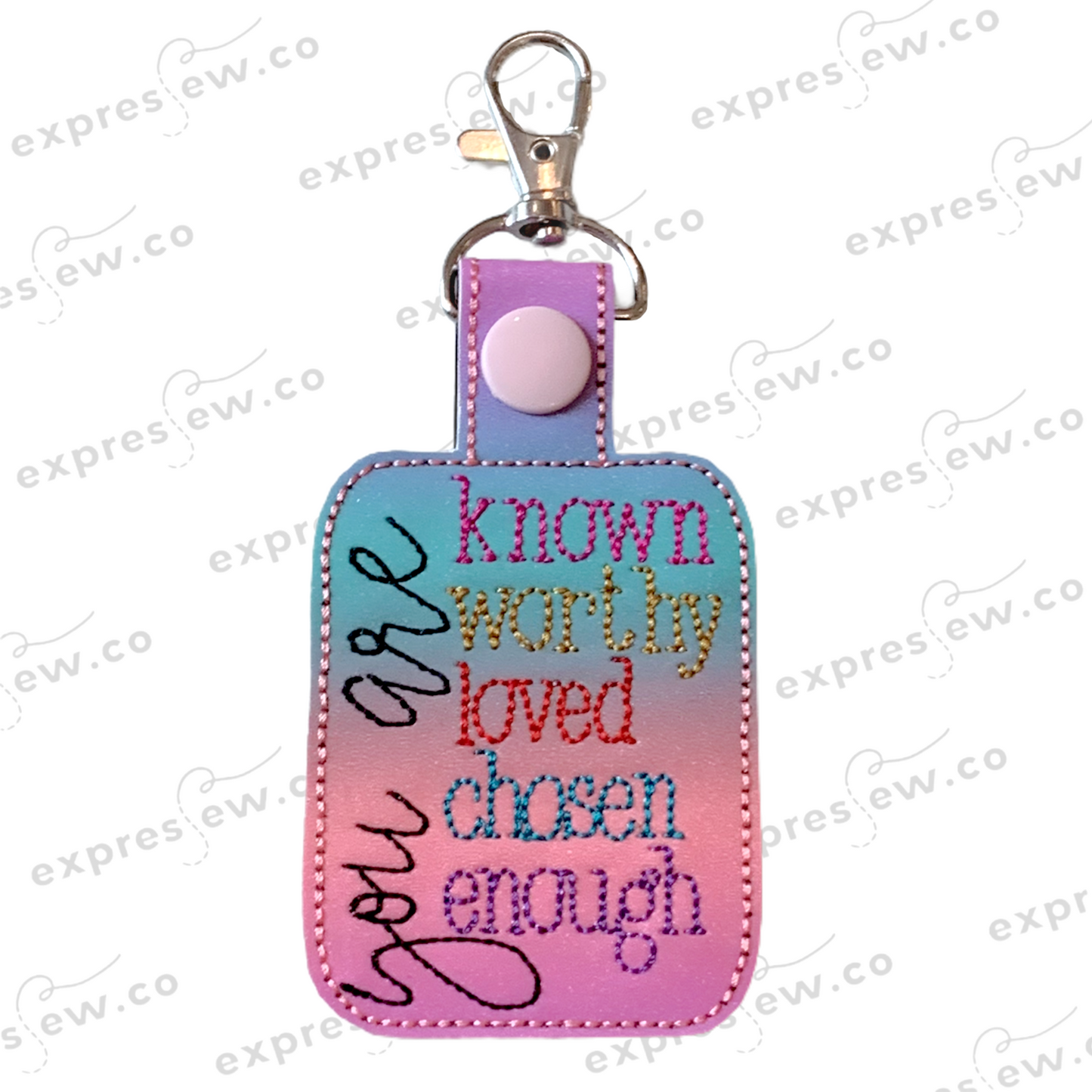 Embroidery keychain