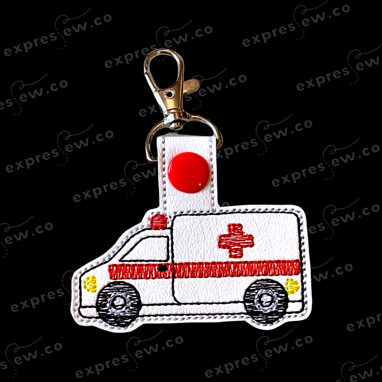 Embroidery keychain