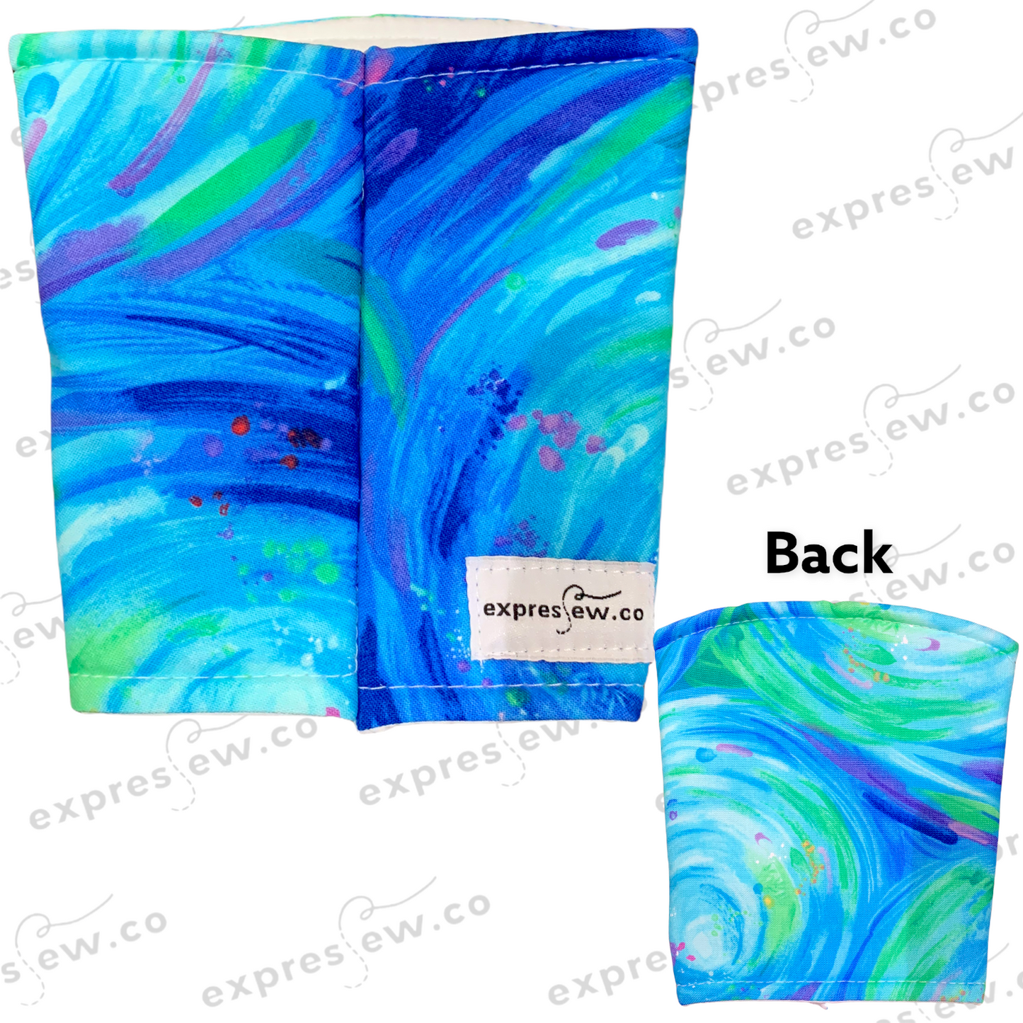 Insulated Reusable Drink Sleeve Cozy Koozie Hot Cold coffee tea custom fun