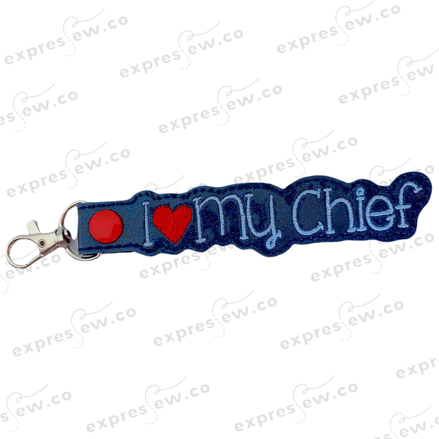 Embroidery keychain