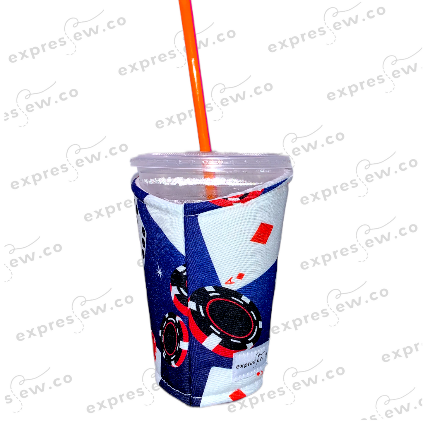 Insulated Reusable Drink Sleeve Cozy Koozie Hot Cold coffee tea custom fun