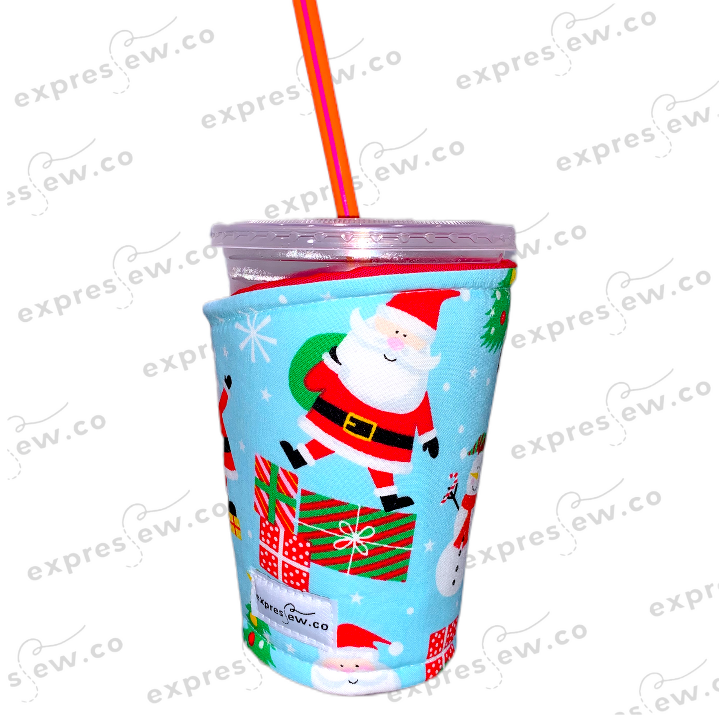 Insulated Reusable Drink Sleeve Cozy Koozie Hot Cold coffee tea custom fun