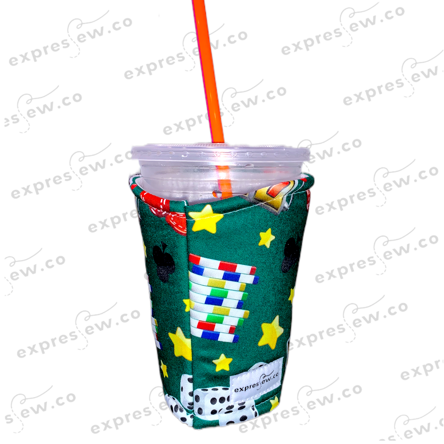 Insulated Reusable Drink Sleeve Cozy Koozie Hot Cold coffee tea custom fun