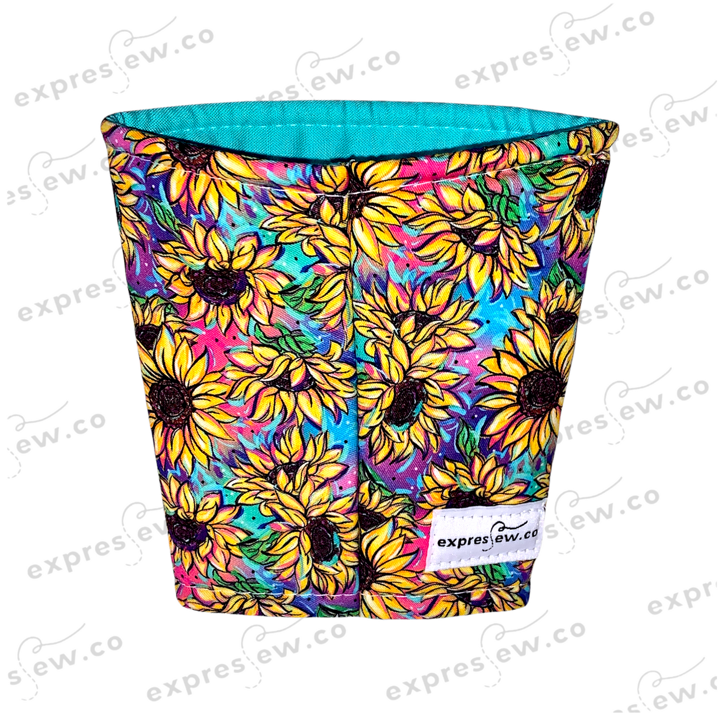 Insulated Reusable Drink Sleeve Cozy Koozie Hot Cold coffee tea custom fun